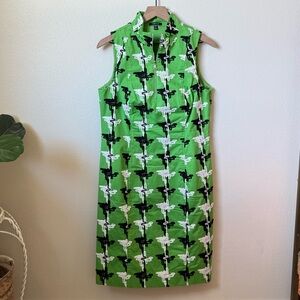 Carlisle Green Sleeveless Midi Dress